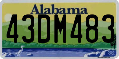AL license plate 43DM483