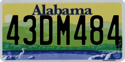 AL license plate 43DM484