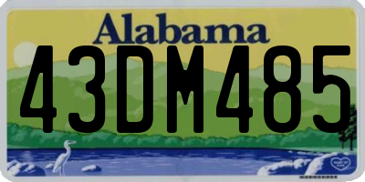 AL license plate 43DM485