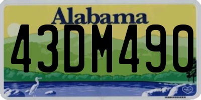 AL license plate 43DM490