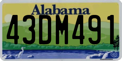 AL license plate 43DM491