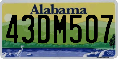 AL license plate 43DM507