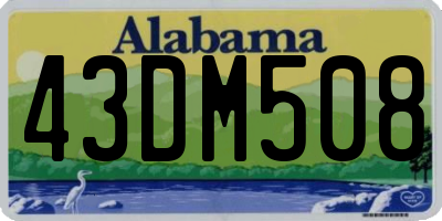 AL license plate 43DM508