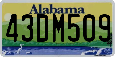 AL license plate 43DM509