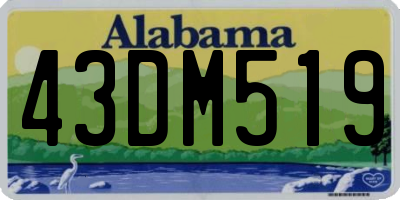 AL license plate 43DM519