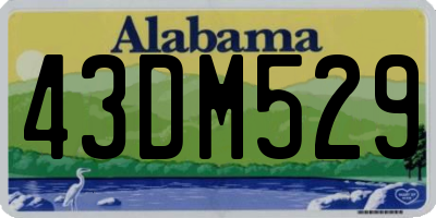 AL license plate 43DM529