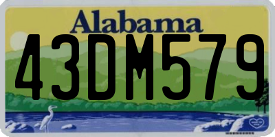AL license plate 43DM579
