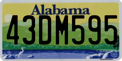 AL license plate 43DM595