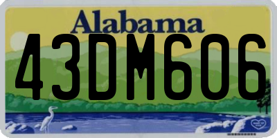 AL license plate 43DM606