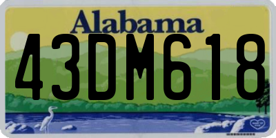 AL license plate 43DM618