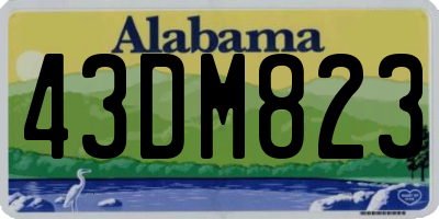 AL license plate 43DM823