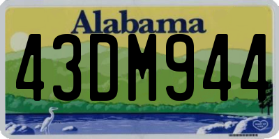 AL license plate 43DM944