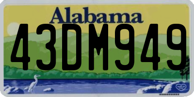 AL license plate 43DM949