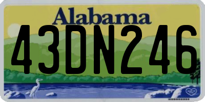 AL license plate 43DN246