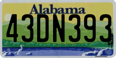 AL license plate 43DN393