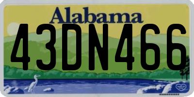 AL license plate 43DN466