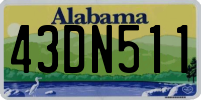 AL license plate 43DN511