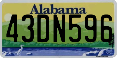 AL license plate 43DN596