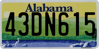 AL license plate 43DN615