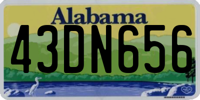 AL license plate 43DN656