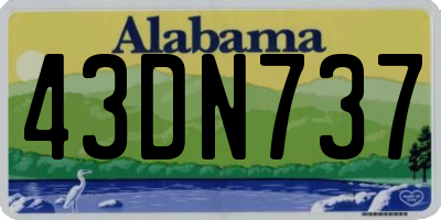 AL license plate 43DN737