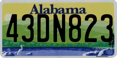 AL license plate 43DN823