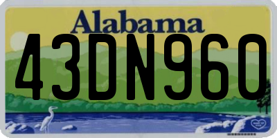 AL license plate 43DN960