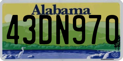 AL license plate 43DN970