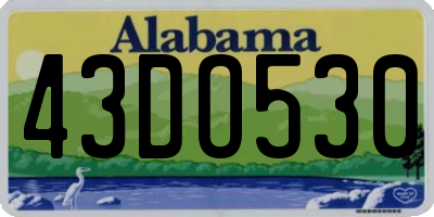 AL license plate 43DO530