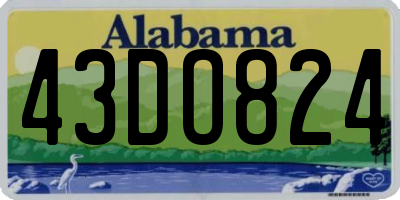 AL license plate 43DO824