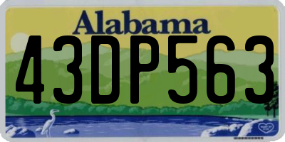 AL license plate 43DP563