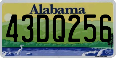 AL license plate 43DQ256