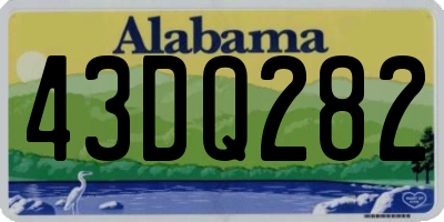 AL license plate 43DQ282