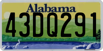 AL license plate 43DQ291