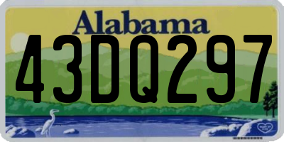 AL license plate 43DQ297