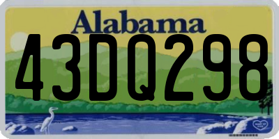 AL license plate 43DQ298