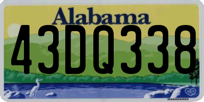 AL license plate 43DQ338