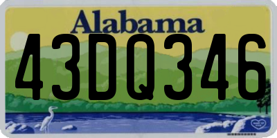 AL license plate 43DQ346