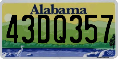 AL license plate 43DQ357