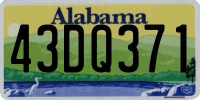 AL license plate 43DQ371