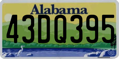 AL license plate 43DQ395