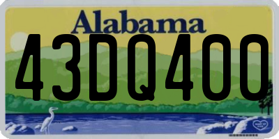 AL license plate 43DQ400