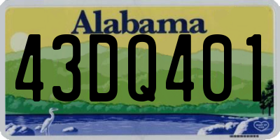 AL license plate 43DQ401