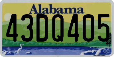 AL license plate 43DQ405