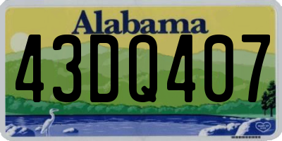 AL license plate 43DQ407