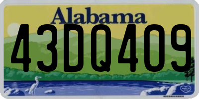 AL license plate 43DQ409