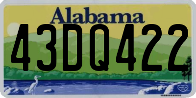 AL license plate 43DQ422