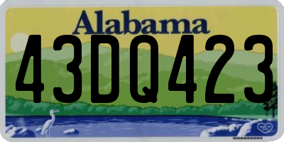 AL license plate 43DQ423