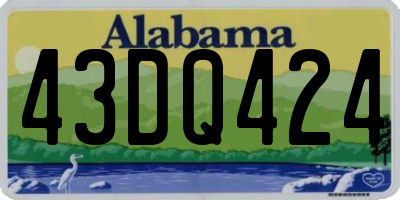 AL license plate 43DQ424