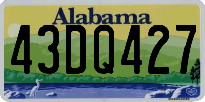 AL license plate 43DQ427
